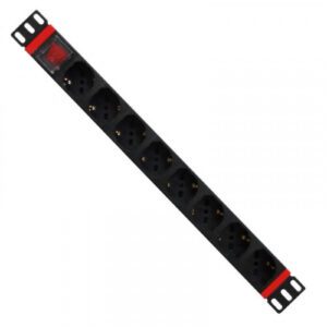 WP WPN-PDU-C01-08 unidad de distribución de energía (PDU) 8 salidas AC 1U Negro