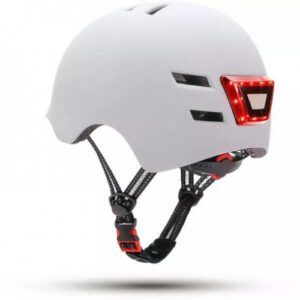 YOUIN CASCO CON LED FRONTAL Y TRASERO BLANCO  (TALLA L) 8434127011960 | P/N: MA1011 | Ref. Artículo: 1356958