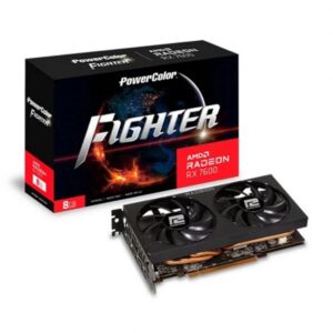 4713436174691 | P/N: RX7600 8G-F | Cod. Artículo: DSP0000017680 Tarjeta grafica powercolor rx 7600 fighter 8gb gddr6