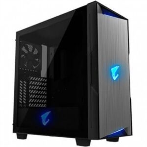 4719331551223 | P/N: GB-AC300G | Cod. Artículo: DSP0000002713 Caja gaming gigabyte ac300g atx 2xusb3.0 1xusbc rgb s - f negro