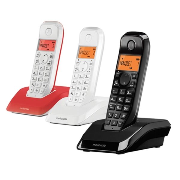 5055374796337 | P/N: C69000D48O3AESAR | Cod. Artículo: DSP0000012811 Telefono fijo motorola inalambrico s1203 trio