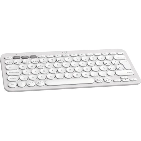 Teclado logitech pebble keys 2 k380s inalambrico blanco - Imagen 3