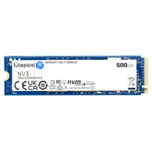 740617344806 | P/N: SNV3S/500G | Cod. Artículo: DSP0000026257 Disco duro interno ssd kingston nv3 500gb m.2 nvme pcie 4.0