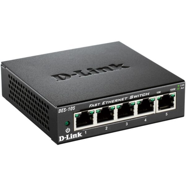 Switch 5 puertos 10 - 100 fast ethernet d - link - Imagen 2