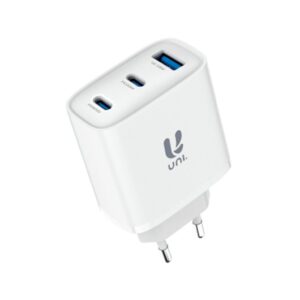 8435719621338 CARGADOR UNI TRIPLE TIPO C DOBLE USB A 65W HC2133 A0054648 UNI Accesorios Telefonía HC2133