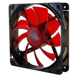 8436532162046 | P/N: NXCFAN120LR | Cod. Artículo: DSP0000003541 Ventilador caja nox cool fan led 120mm negro led rojo