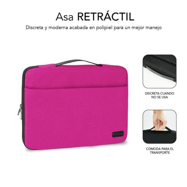 Funda subblim elegant laptop sleeve para portatil 15.6pulgadas rosa - Imagen 3