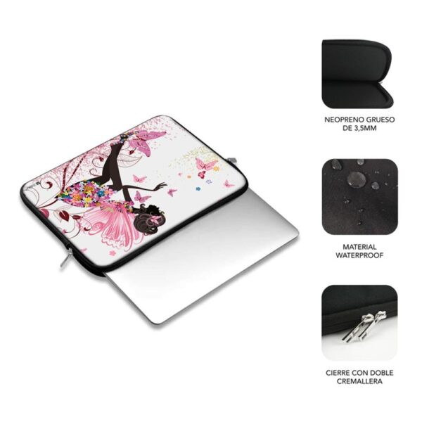 Funda subblim trendy sleeve para portatil 15.6pulgadas neo hada - Imagen 2