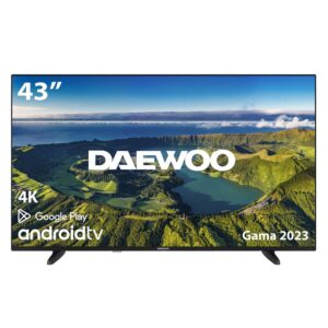 8698902058476 | P/N: 43DM72UA | Cod. Artículo: MGS0000024391 Tv daewoo 43pulgadas led 4k uhd - 43dm72ua - android smart tv