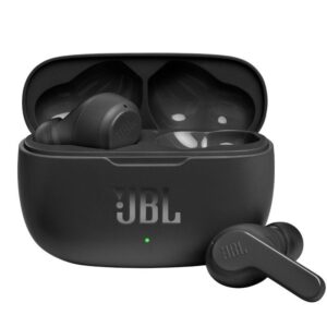 Auriculares Bluetooth JBL Wave 200TWS con estuche de carga/ Autonomía 5h/ Negros 6925281988424 JBLW200TWSBLK JBL-AUR WAVE 200TWS BK