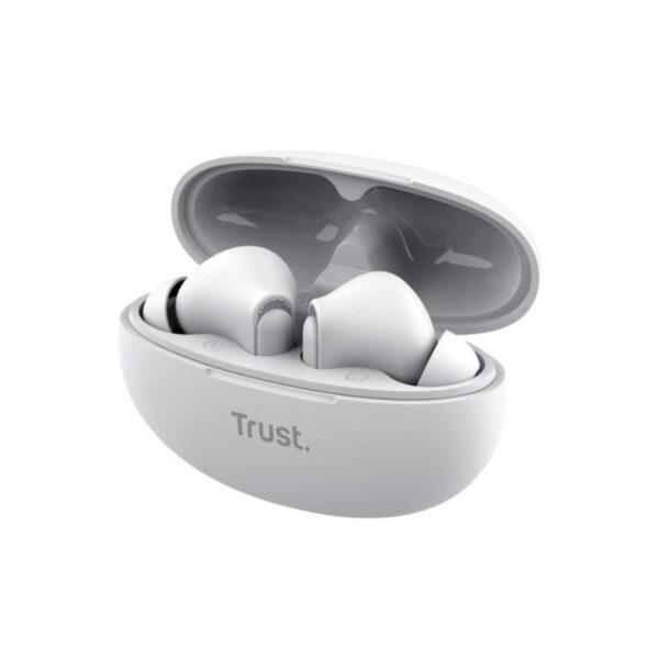 Auriculares Bluetooth Trust Yavi ENC con estuche de carga/ Blancos - Imagen 3