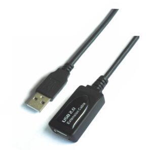 CABLE AISENS USB 2.0 PROLONGADOR AMPLIFICADOR A/M-A/H 10M NEGRO 8436574700183 A101-0019