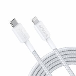 CABLE ANKER 322 USB-C TO LIGHTNING CABLE NYLON 3M WHITE 0194644122522 A81B7G21