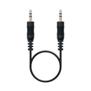 CABLE AUDIO NANO CABLE JACK3.5/M - JACK3.5/M ESTEREO 1.5M NEGRO 8433281001060 P/N: 10.24.0101 | Ref. Artículo: 10.24.0101