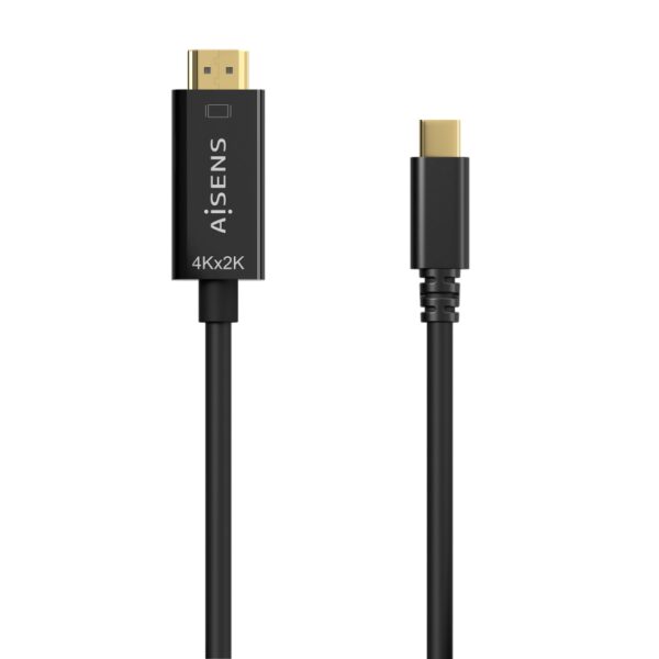 CABLE CONVERSOR AISENS 4K30HZ USB-C/M-HDMI/M NEGRO 0.8M 8436574707342 A109-0623