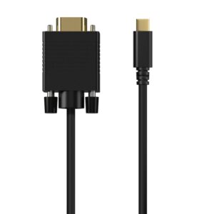 CABLE CONVERSOR AISENS USB-C A VGA USB-C/M-HDB15/M NEGRO 0.8M 8436574708219 A109-0692