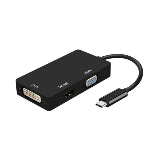 CABLE CONVERSOR AISENS USB-C/M A DVI/H-HDMI/H-VGA/H NEGRO 15CM 8436574703535 A109-0343