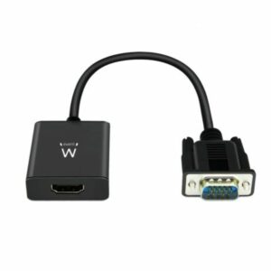 CABLE CONVERTIDOR EWENT VGA MACHO - HDMI HEMBRA CON AUDIO 0