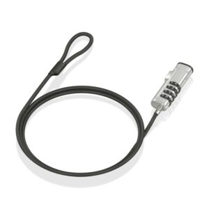 CABLE SEGURIDAD AISENS TIPO NANO CERRADURA COMBINACION 1.5M 8435739901236 ASLK-D50N05-BK