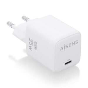 CARGADOR AISENS GAN 35W 1XUSB-C PD3.0 QC4.0 BLANCO 8436574709520 ASCH-35W1P016-W