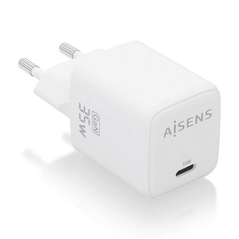 CARGADOR AISENS GAN 35W 1XUSB-C PD3.0 QC4.0 BLANCO 8436574709520 ASCH-35W1P016-W