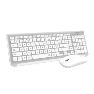 COMBO TECLADO RATON SUBBLIM DUAL PRESTIGE EXTENDIDO PLATA/BLANCO 8436586742621 SUBKBC-DCEP10