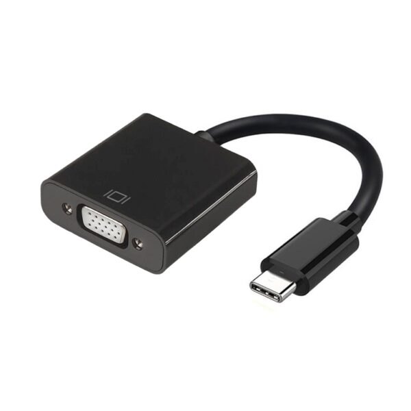 CONVERSOR AISENS USB-C A VGA USB-C M-HDB15 H NEGRO 15CM 8436574703573 A109-0347