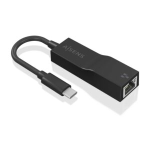 CONVERSOR AISENS USB3.1 GEN1 USB-C A ETHERNET GIGABIT NEGRO 11CM 8436574709858 A109-0765