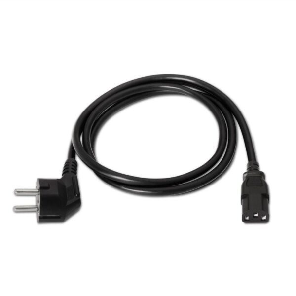 Cable Alimentación Aisens A132-0169/ CEE(7-7) Macho - C13 Hembra/ Hasta 1500W/ 5m/ Negro - Imagen 2