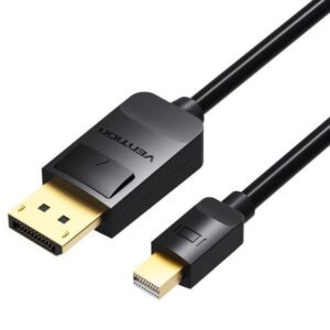 Cable Conversor Vention HAABI/ Mini DisplayPort Macho - DisplayPort Macho/ 3m/ Negro 6922794733237 HAABI VEN-CAB HAABI