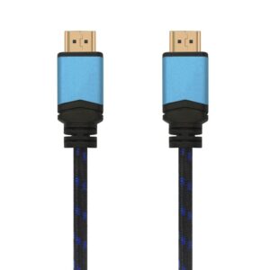 Cable HDMI 2.0 4K Aisens A120-0358/ HDMI Macho - HDMI Macho/ Hasta 10W/ 2250Mbps/ 3m/ Negro/ Azul 8436574703634 A120-0358 AIS-CAB A120-0358