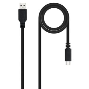 Cable USB 2.0 Nanocable 10.01.2101-L150/ USB Tipo-C Macho - USB Macho/ 1.5m/ Negro 8433281014718 10.01.2101-L150 NAN-CAB 10 01 2101-L150