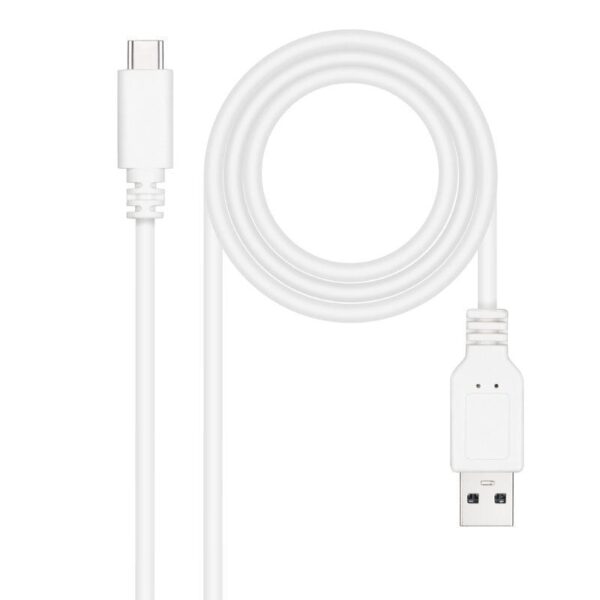 Cable USB 2.0 Nanocable 10.01.2101-L150-W/ USB Tipo-C Macho - USB Macho/ 1.5m/ Blanco 8433281014749 10.01.2101-L150-W NAN-CAB 10 01 2101-L150-W