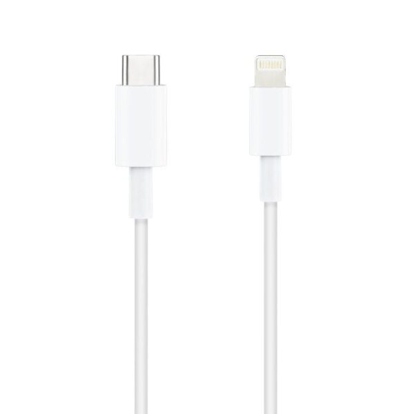 Cable USB 2.0 Tipo-C Lightning Nanocable 10.10.0601/ USB Tipo-C Macho - Lightning Macho/ 1m/ Blanco - Imagen 2