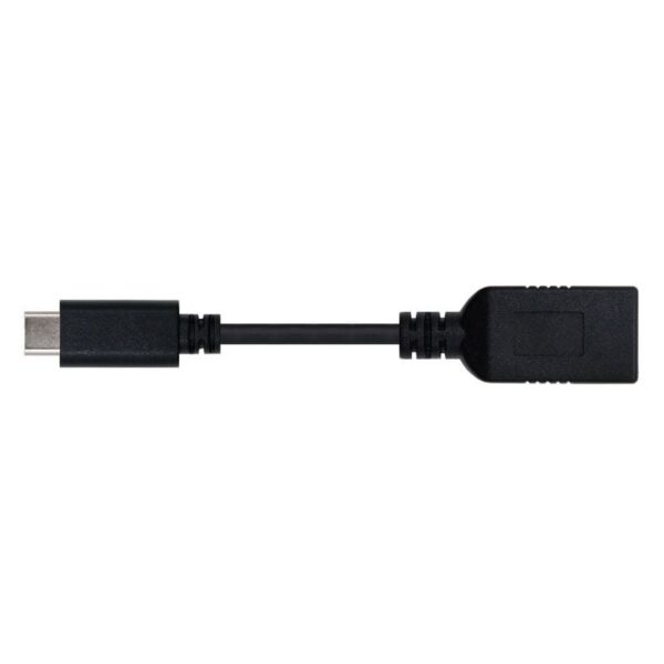 Cable USB 3.1 Nanocable 10.01.4201/ USB Tipo-C Macho - USB Hembra/ 15cm/ Negro - Imagen 3