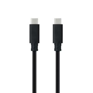 Cable USB 3.1 Tipo-C Nanocable 10.01.4101-L150/ USB Tipo-C Macho - USB Tipo-C Macho/ 1.5m/ Negro 8433281012479 10.01.4101-L150 NAN-CAB 10 01 4101-L150