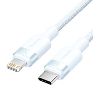 Cable USB Tipo-C Lightning Vention LALSF/ USB Tipo-C Macho - Lightning Macho/ 27W/ 480Mbps/ 1m/ Azul 6922794783607 LALSF VEN-CAB LALSF