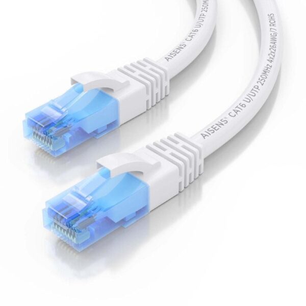 Cable de Red RJ45 AWG26 CCA UTP Aisens A135-0819 Cat.6/ 1m/ Blanco - Imagen 3