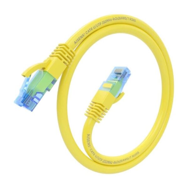 Cable de Red RJ45 AWG26 CCA UTP Aisens A135-0836 Cat.6/ 3m/ Amarillo - Imagen 2