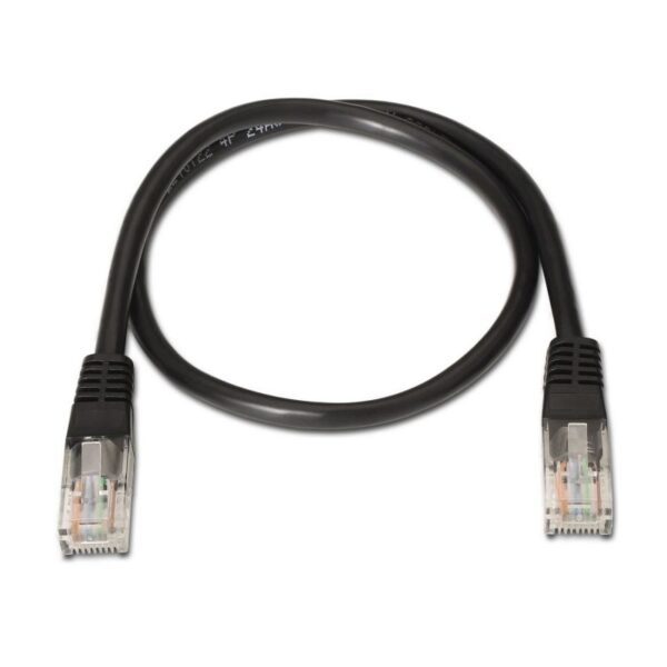 Cable de Red RJ45 UTP Aisens A133-0202 Cat.5e/ 50cm/ Negro - Imagen 2