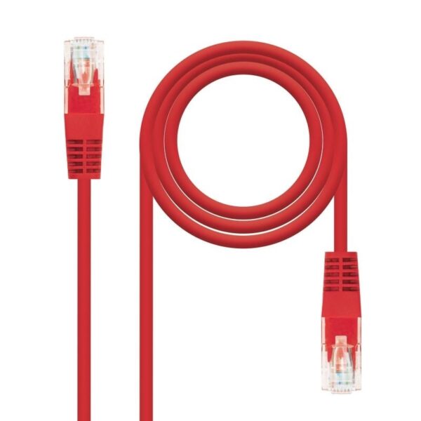 Cable de Red RJ45 UTP Nanocable 10.20.0401-R Cat.6/ 1m/ Rojo - Imagen 2