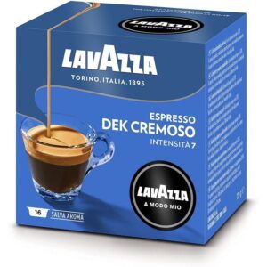 Cápsula Lavazza Cremosamente Dek para cafeteras A Modo Mio/ Caja 16 8000070086036 08603 LAV-CAFE DES CREMOSAMENTE