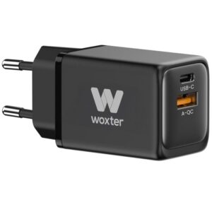 Cargador GaN de Pared Woxter PE26-175/ 1xUSB Tipo-C + Cable USB Tipo-C/ 1xUSB/ 48W 8435089038866 PE26-175 WOX-CARGA PE26-175