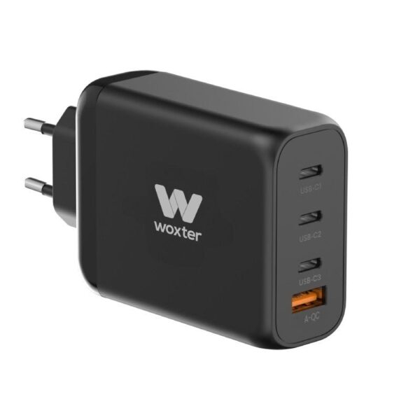 Cargador Gan de Pared Woxter PE26-177/ 3xUSB Tipo-C/ 1xUSB/ + Cable USB Tipo-C/ 100W 8435089038880 PE26-177 WOX-CARGA PE26-177