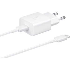 Cargador de Pared Samsung EP-T1510XWE/ 1xUSB Tipo-C + Cable USB Tipo-C/ 15W 8806092709904 EP-T1510XWEGEU SAM-CARGA EP-T1510XWE