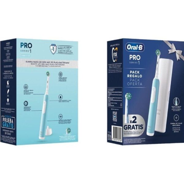 Cepillo Dental Braun Oral-B Pro Series 1/ Incluye 2 Recambios/ Azul - Imagen 2