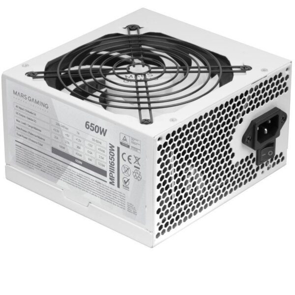 Fuente de Alimentación Mars Gaming MPIII650W/ 650W/ Ventilador 12cm 8435693106807 MPIII650W TAC-FUENTE MPIII650W