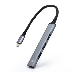 HUB EWENT USB 3.2 GEN 1 USB-C 1 PUERTO USB 3.2 GEN1 + 3 PUERTOS USB 2.0 8052101431339 EW1145