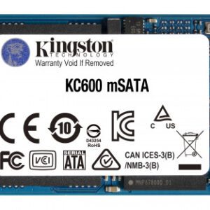 Kingston Technology KC600 mSATA 512 GB Serial ATA III 3D TLC 0740617315998 | P/N: SKC600MS/512G | Ref. Artículo: 1343625