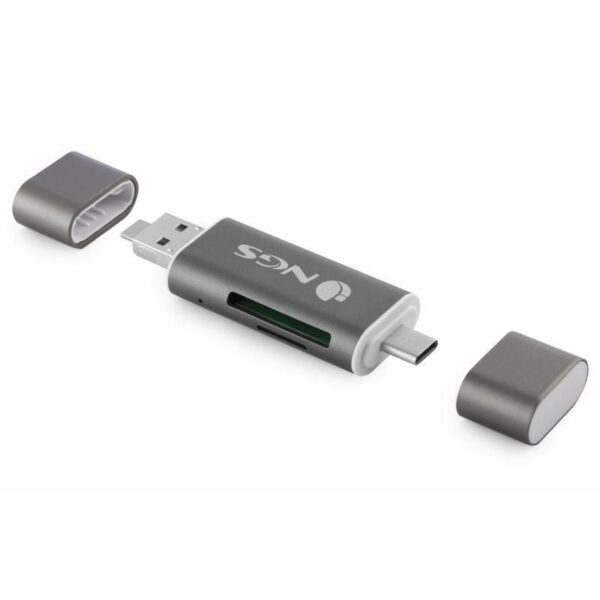 Lector de Tarjetas Externo NGS ALLY READER/ USB 2.0/ USB Tipo-C / Micro USB - Imagen 3